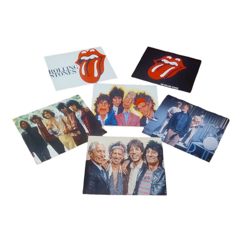 6 Rolling Stone Stickers x